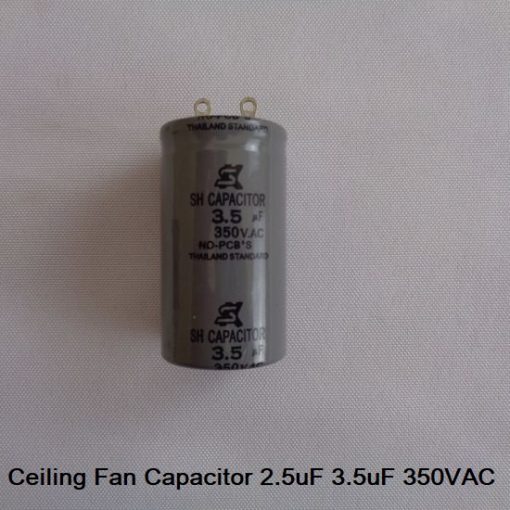 Ceiling Fan Capacitor 2.5uF 3.5uF 350VAC Capacitor Industrial Electric Fan Capacitor 50Hz 60Hz