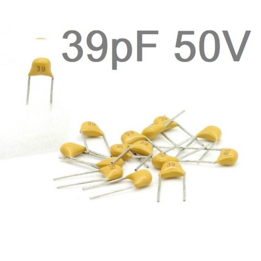 Multilayer Ceramic Capacitor 39pF 50V Monolithic Ceramic Chip Capacitor 5.08mm MLCC