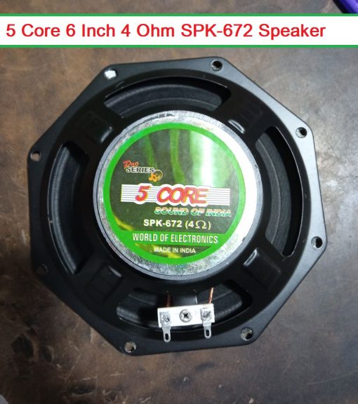 5 Core 6" Inch 4 Ohm SPK-672 Audio Speaker Octa Shape Style Speaker