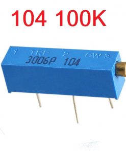 Multi Turn Variable Resistors 104 100K Trim Pot Trimmer Potentiometer 3006P Package 750mW VR