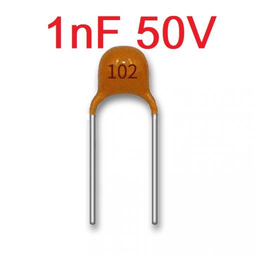 Multilayer Ceramic Capacitor 0.001uF 102 1nF 50V Monolithic Ceramic Chip Capacitor 5.08mm MLCC