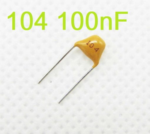 Multilayer Ceramic Capacitor 0.1uF 104 100nF 50V Monolithic Ceramic Chip Capacitor 5.08mm MLCC