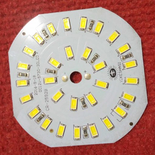 CR25928-18W WHITE Color 12V 18Watt LED Light Bulbs 68x68mm 30Pcs SMD LED White 18W LED Light SMD Board 12V SMD LED Light Plate SMD LED Light 18W For LED Bulbs Solar Light