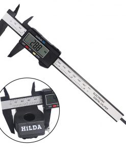 Digital Caliper Measuring Tool 6″ Inch 150 mm Carbon Fiber Vernier Calipers With Large LCD Display Inch Metric Conversion Hand Tool