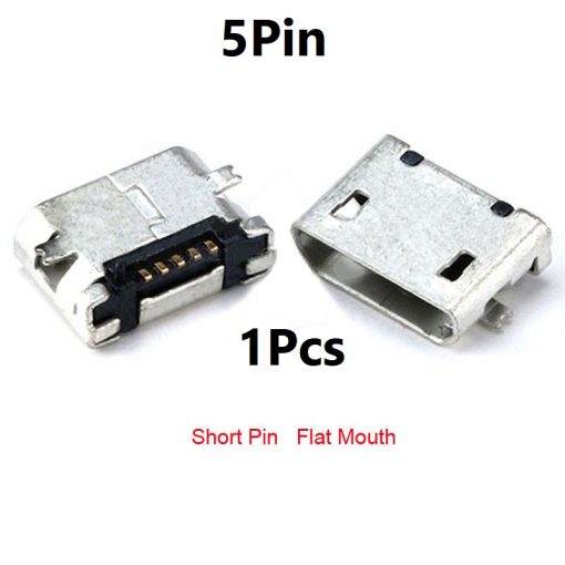 Micro USB Female Socket Type B 5Pin DIP SMT SMD Power Jack Connector Panel Mount For Charging Socket LED Light PCB Board Electronics Projects DIY