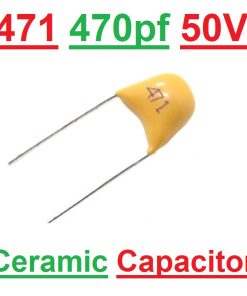 Multilayer Ceramic Capacitor 0.00047uF 471 0.47nF 50V Monolithic Ceramic Chip Capacitor 5.08mm MLCC