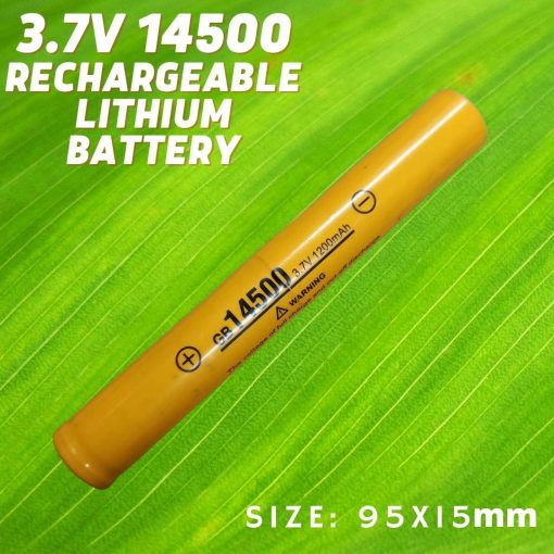 Flash Light Battery Galaxy Bright  3.7V Rechargeable 14500 Lithium Battery 4000mAh