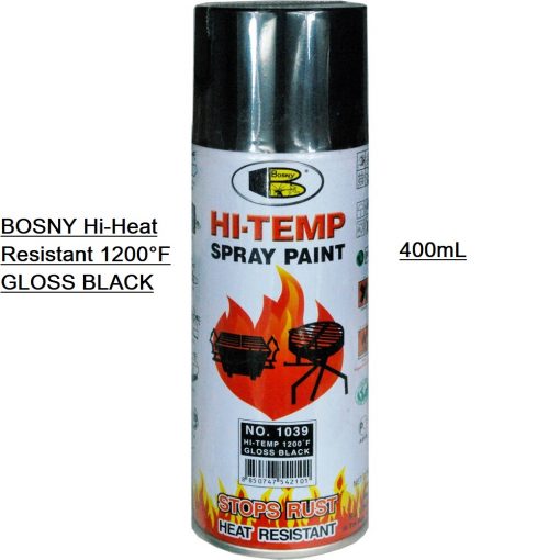 BOSNY Hi-Heat Resistant 1200°F GLOSS BLACK