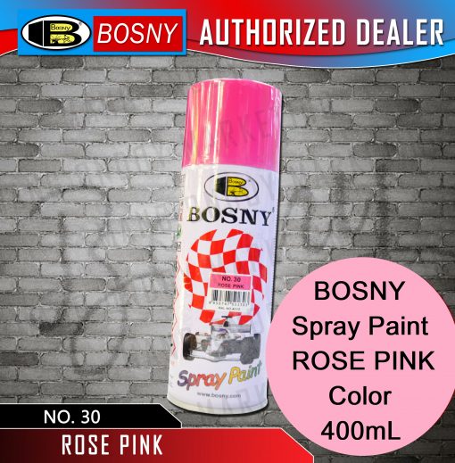 BOSNY Spray Paint ROSE PINK Color 400mL