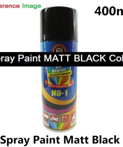 Spray Paint MATT BLACK Color 400mL Multipurpose Spray Paint Matt Black ...