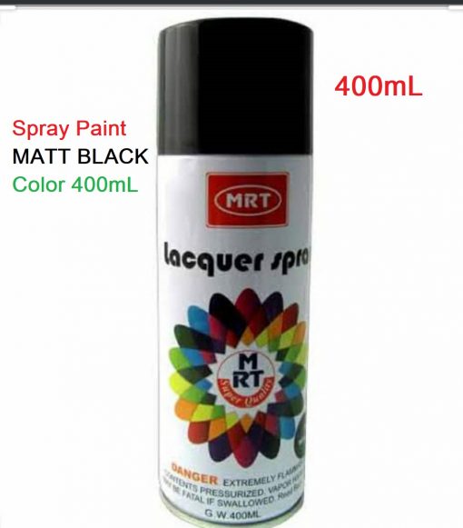 Spray Paint MATT BLACK Color 400mL