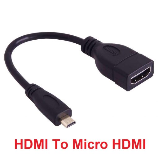 Top Quality Micro HDMI Male To HDMI Female Adapter Cable Connectors Compatible For Raspberry Pi 4