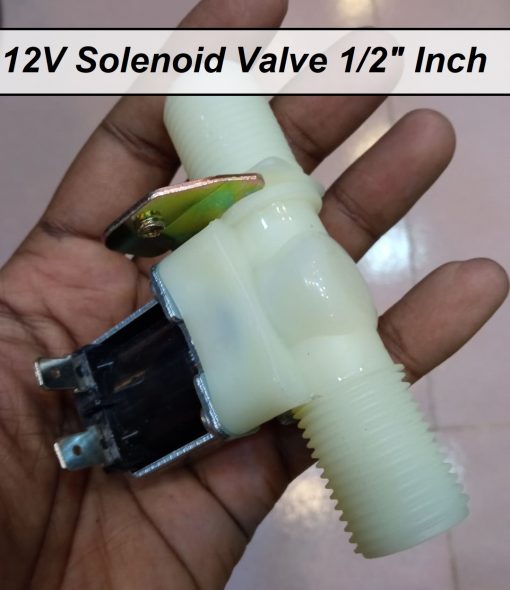 12V Solenoid Water Valve 1/2″ Inch Diameter DC 12V Solenoid Water Pressure Valve For Engineering Projects DIY