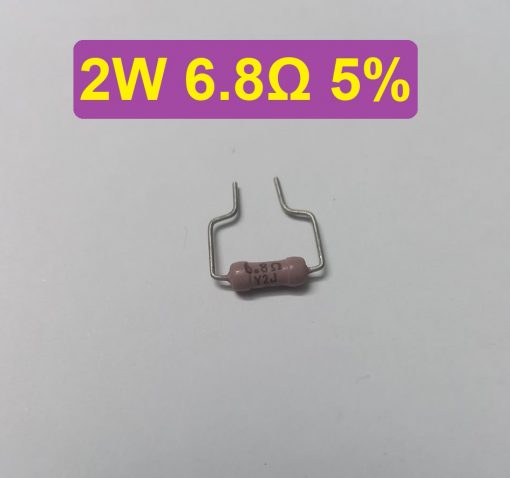 2W 6.8 Ohm Resistor Metal Oxide Film Resistors Flameproof Power 2 Watt 6.8 Ohm Metal Oxide Resistors 5% Tolerance Passive Components