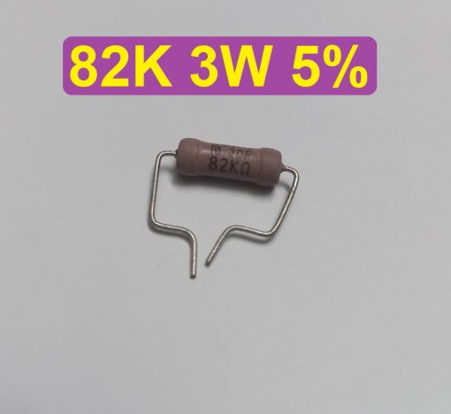 3W 82K Ohm Resistor Metal Oxide Film Resistors Flameproof Power 3 Watt 82K Ohm Metal Oxide Resistors 5% Tolerance Passive Components