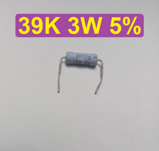 3W 39K Ohm Resistor Metal Oxide Film Resistors Flameproof Power 3 Watt 39K Ohm Metal Oxide Resistors 5% Tolerance Passive Components