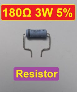 3W 180 Ohm Resistor Metal Oxide Film Resistors Flameproof Power 3 Watt 180 Ohm Metal Oxide Resistors 5% Tolerance Passive Components