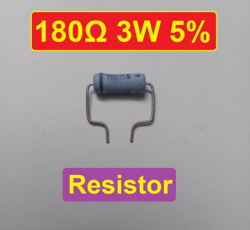 3W 180 Ohm Resistor Metal Oxide Film Resistors Flameproof Power 3 Watt 180 Ohm Metal Oxide Resistors 5% Tolerance Passive Components