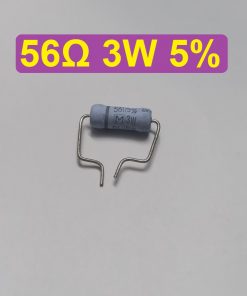 3W 56 Ohm Resistor Metal Oxide Film Resistors Flameproof Power 3 Watt 56 Ohm Metal Oxide Resistors 5% Tolerance Passive Components