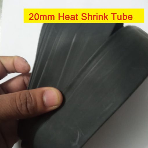 Heat Shrink Tube 20mm Black Heat shrink 1 Gauge Tubing Shrinkable Wrap Wire Cable Sleeve Set