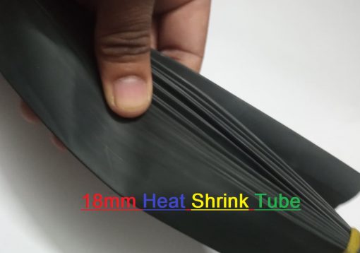 Heat Shrink Tube 18mm Black Heat shrink 1 Gauge Tubing Shrinkable Wrap Wire Cable Sleeve Set Heat Shrink Φ18mm Wire DIY Connector Repair