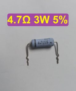 3W 4.7 Ohm Resistor Metal Oxide Film Resistors Flameproof Power 3 Watt 4.7 Ohm Metal Oxide Resistors 5% Tolerance Passive Components