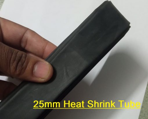 Heat Shrink Tube 25mm Black Heat shrink 1 Gauge Tubing Shrinkable Wrap Wire Cable Sleeve Set 