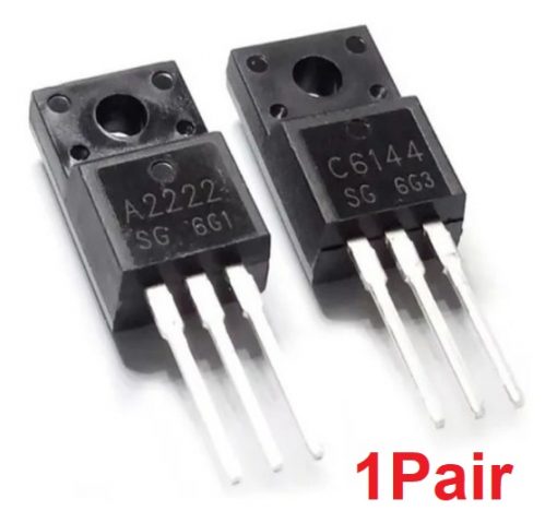 2SA2222 & 2SC6144 A2222 C6144 Pair PNP NPN Transistor 50V 10A 2W Bipolar Power Transistor TO-220 Silicon Transistor For Epson L110 L210 Logic Card PLC