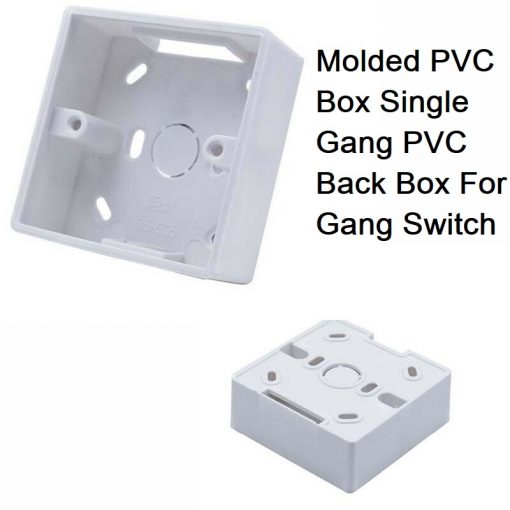 Molded PVC Box Single Gang PVC Back Box For Gang Switch