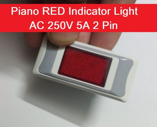 Piano RED Indicator Light AC 250V 5A 2 Pin