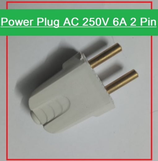 Power Plug AC 250V 6A 2 Pin