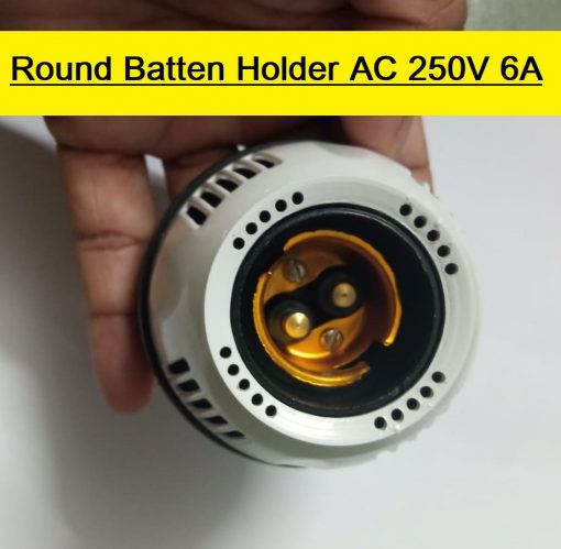 Round Batten Holder AC 250V 6A