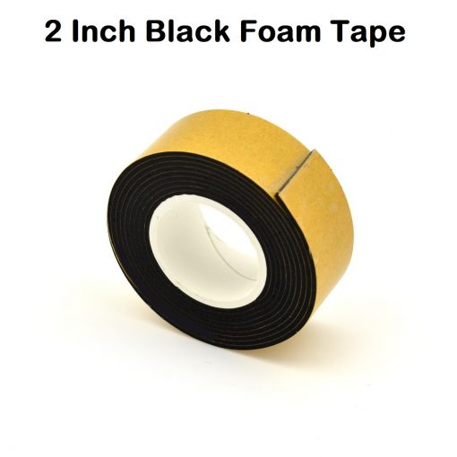 Foam Tape Black 2" Inch 50mm Double Side Foam Gum Tape Both Side Gum Foam Tape Heavy Duty Double Sided Gum Foam Tape Black Color