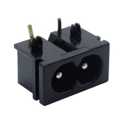 CY-170 250V 2.5A Socket Connector 2 Pin Right Angle Hole To Hole Distance 9mm Replacement For Printer DC Charger Power Supply Adapter Trimmer Socket Power Plug