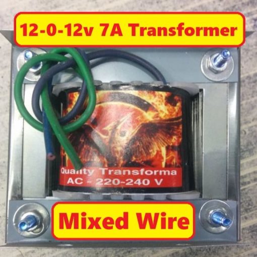 Mixed Wire 12-0-12v 7Amp Transformer Input AC 220V 50Hz Output DC 12 Volt 7A Step Down Transformers For Power Supplies Electronic Project DIY