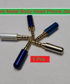 4 Pole Metal Body Headphone Jack Plug Male 3.5mm 4 Pin Stereo Audio Headphone Jack