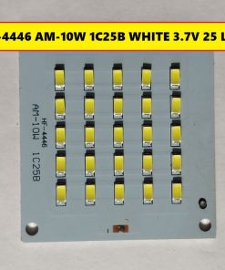 HF-4446 AM-10W 1C25B WHITE Color DC 3.7V 10W Solar LED SMD White LED Board 69x63mm SMD 25 LED 10 Watt Panel Mount Aluminum Board For Office Home Lighting Garden Solar Panel 18650 Battery 