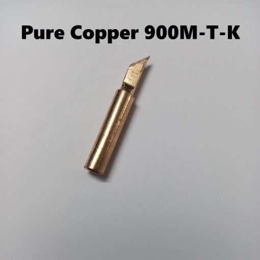 Pure Copper 900M-T-K Soldering Tip Bit Lead Free Soldering Iron Professional Bits Replacement Pencil Soldering Solder Iron Tip For Soldering Iron & Soldering Station Tip