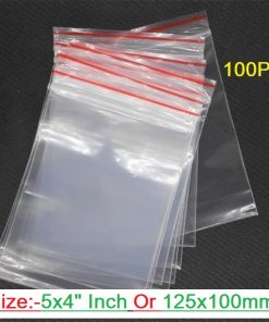 Zipper Lock Bag 100Pcs Size 5x4