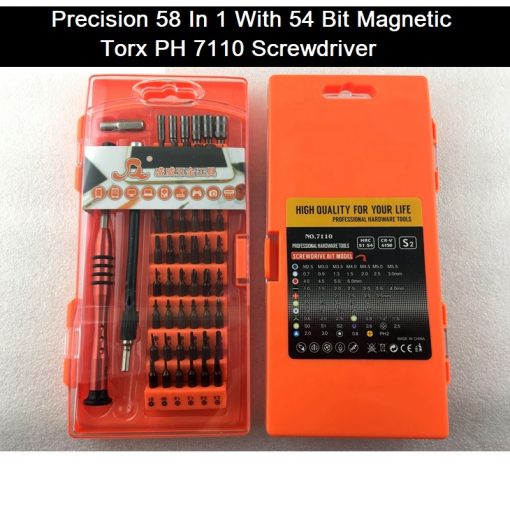 Precision 58 In 1 Bit 54 Magnetic Torx PH 7110 Screwdriver