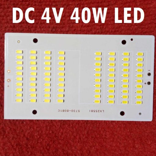 LV25581 4V 40W WHITE Color 3.7V 4V 40Watt LED Light Bulbs 130x75mm 80Pcs SMD LED White 40W LED Light SMD Board 3.7V SMD LED Light Plate SMD LED Light 40W