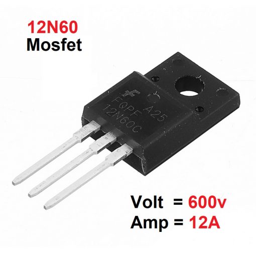 FQPF12N60C FQPF12N60 F12NK60Z PTA12N60 12N60C 12N60 1260 600V 12A MOSFET IC TO-220 Package FQPF 12N60 MOS Field Effect Transistor