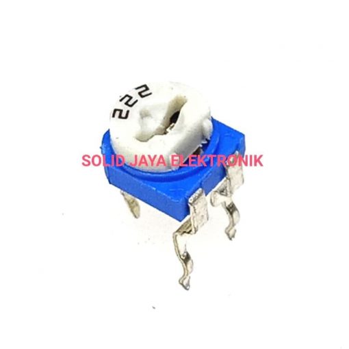 RM065 RM-065 VR 2.2K Ohm 222 Potentiometer Trimmer Trim Pot 2.2K Ohm 222 Trimpot Potentiometer Variable Resistor Top Adjustment Single Turn 6mm V/R Breadboard Friendly