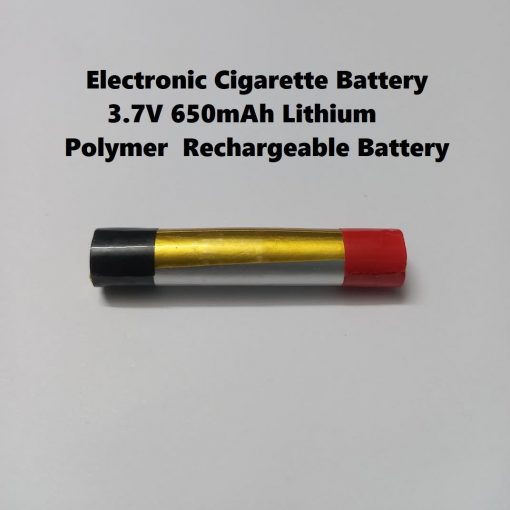 Electronic Cigarette Battery 3.7V 650mAh 10500 Lithium Polymer Battery Rechargeable Li-Po E-Cigarette Battery Vape Pen Battery Round Disposable Replacement Battery For e-Cigarette Vape 