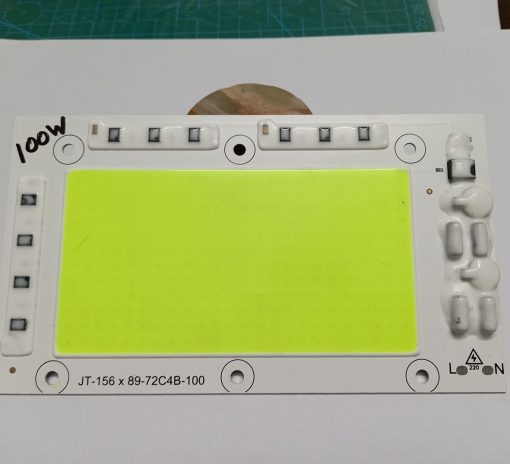 GREEN Color JT-156x89-72C4B-100 100W Supper Bright Green 100W Direct AC 220V 156x89mm COB LED Chip 100Watt Green Color Light Directly Connect AC 220V Without Need Any Drivers For DIY Flood Light