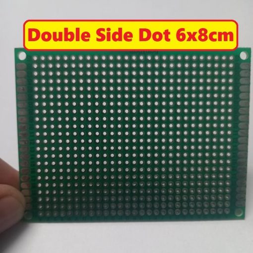 Veroboard Double Side Dot 6x8cm Glass Fiber Stripboard PCB Printed Circuit Board Project Board For Prototyping Weld Soldering Arduino DIY