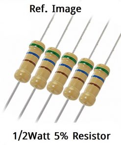 1/2 Watt 8.2K Ohm Resistor 1/2W 8.2K Ohm Carbon Film Resistor 8.2K Ohm Half Watt Resistance 0.5 Watt 5% Tolerance Fixed Resistors 2 Pin Leads Terminals