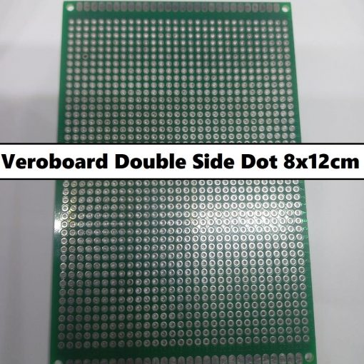 Veroboard Double Side Dot 8x12cm Glass Fiber Stripboard PCB Printed Circuit Board Project Board For Prototyping Weld Soldering Arduino DIY