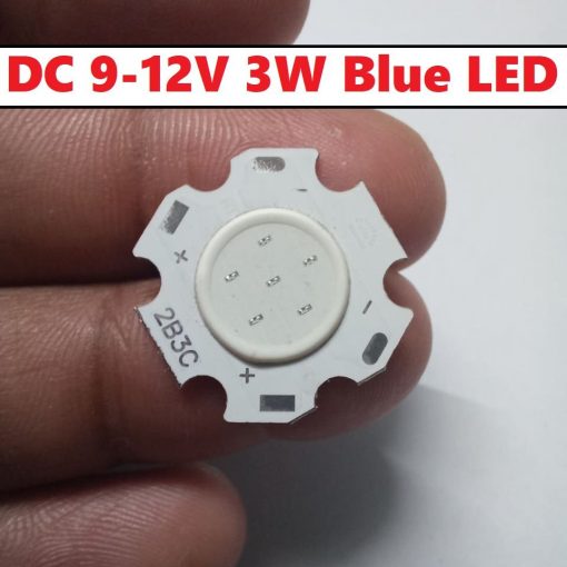 Blue 3W LED SMD Chip DC 9-12V 2B3C With Metal Plate Heatsink Heat Sink Aluminum Base 20mm PCB DIY