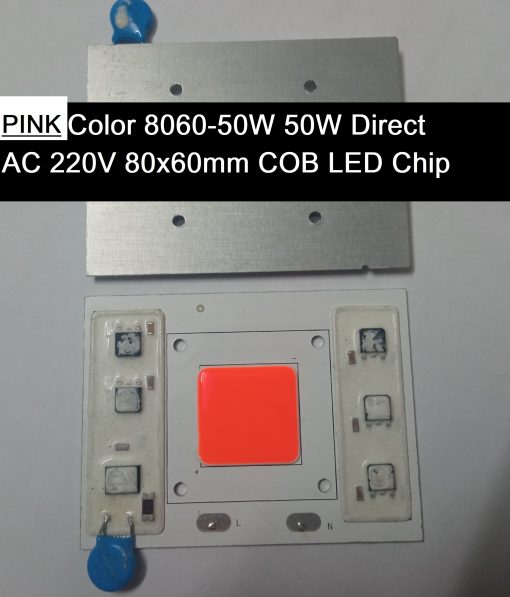 PINK Color 8060-50W 50W Direct AC 220V 80x60mm COB LED Chip